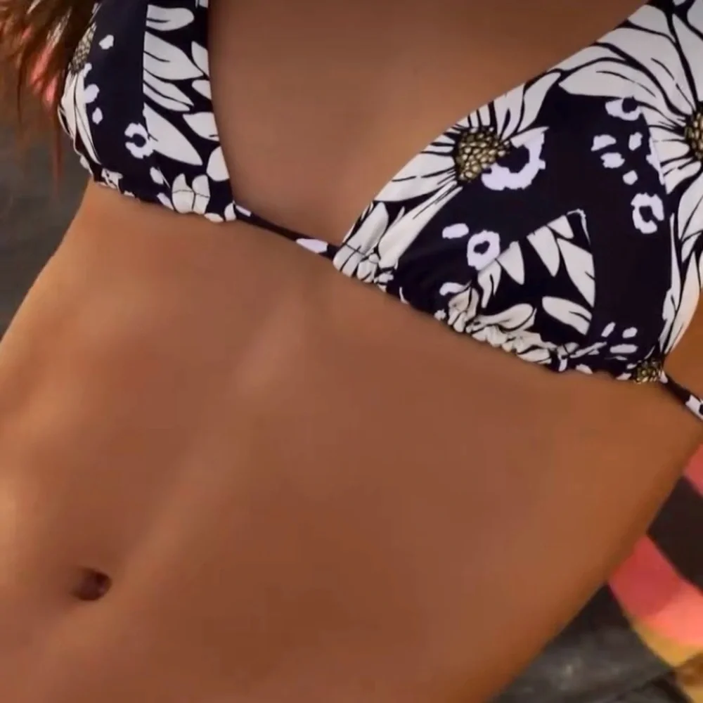 MAAJI Set - Ink Cheeta Alana String Triangle Bikini Top & Splashy Cheeky Bottoms